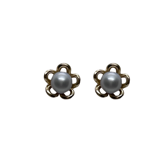 Jacques - Grey pearl studs